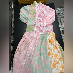 Floral Patchwork Maxi Dress